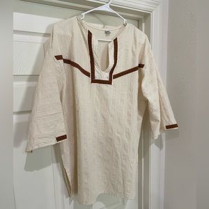 Traditional Spanish Style Unisex Shirt XL Bohemian Hippie Look